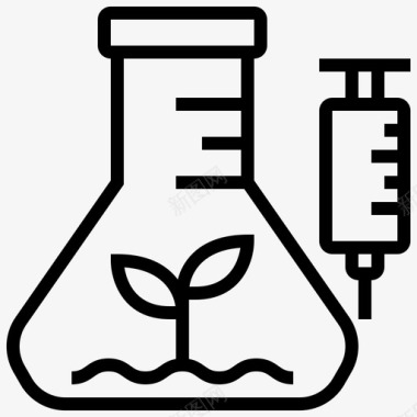 植物基因改造生物化学实验图标