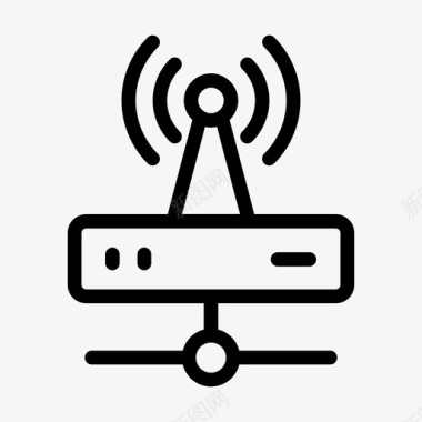 路由信号路由器调制解调器网络图标