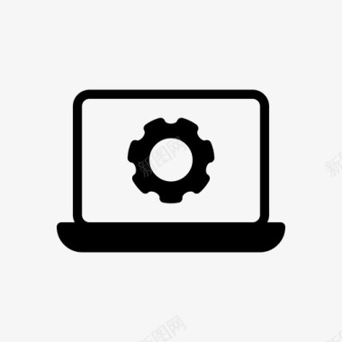 齿轮标志笔记本电脑配置齿轮图标