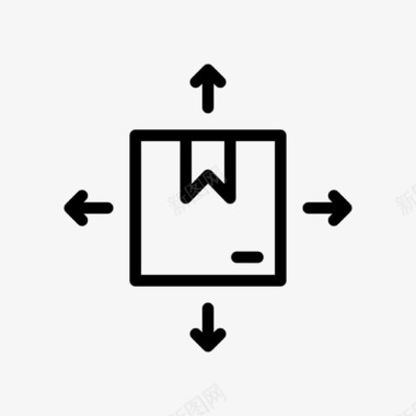 仓库包裹箱子货物图标