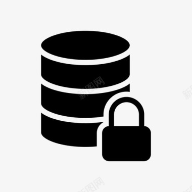 服务器数据库锁专用安全图标