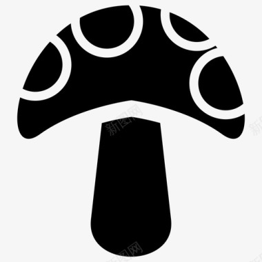 天气蘑菇香菇自然图标