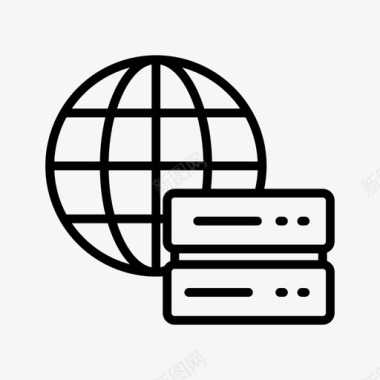 服务器存储数据库全局图标