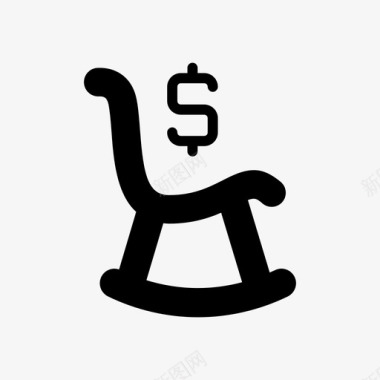 美元小图标椅子商业美元图标