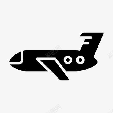 空中热气球飞机空中飞行图标