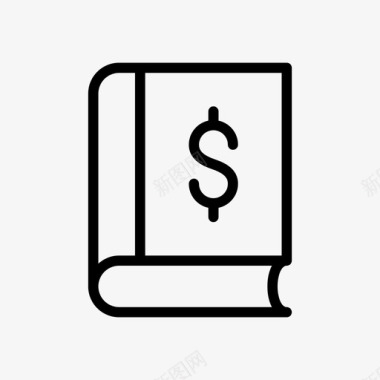 火焰美元图标账簿业务美元图标