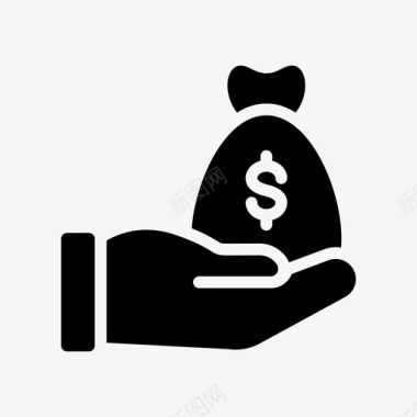 火焰美元图标支付美元保险图标