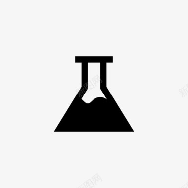 科学小实验烧瓶烧杯实验图标