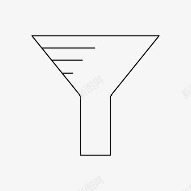 过滤的茶叶漏斗过滤器流量图标