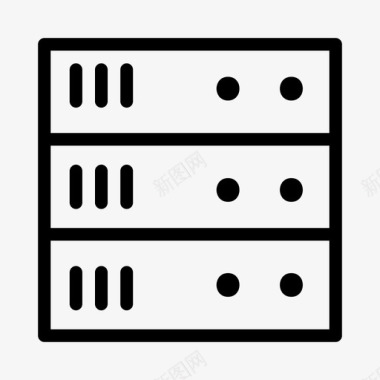存储服务器数据中心数据库图标