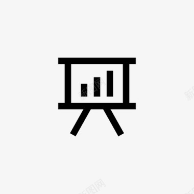 商务演示图形板图表演示图标