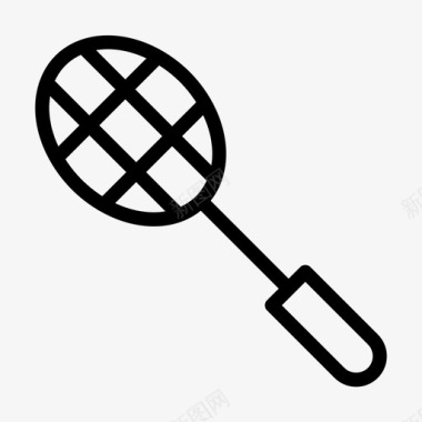 羽毛球网球拍羽毛球游戏图标