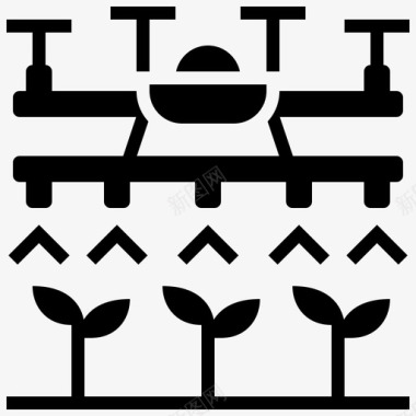 种植技术3图标农业无人机监视器种植图标