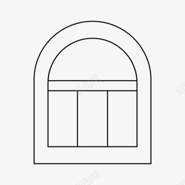 火焰背景装饰窗装饰门图标