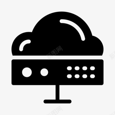 服务器服务器云数据库硬件图标