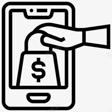 数字免扣图片在线市场数字支付图标