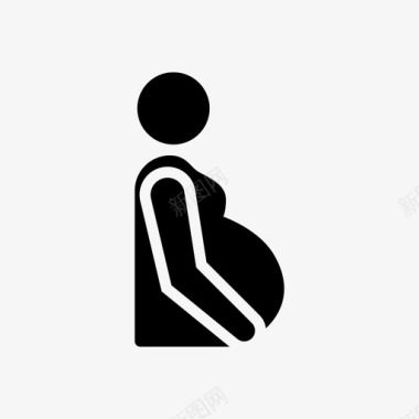 女性生殖怀孕女性妇科图标