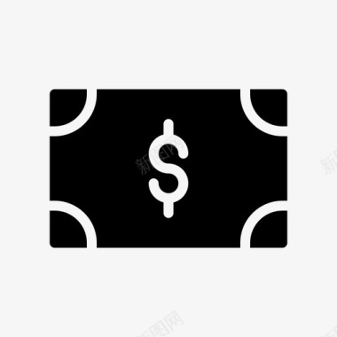 火焰美元图标美元现金货币图标