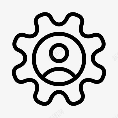 齿轮标志用户齿轮工业图标
