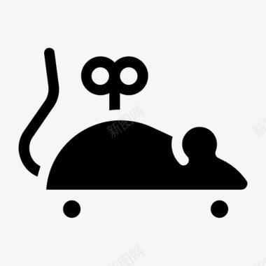 表情符号填充老鼠玩具动物游戏图标