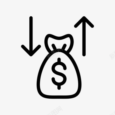 火焰美元图标储蓄现金货币图标