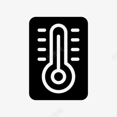 温度测量温度计热的测量图标