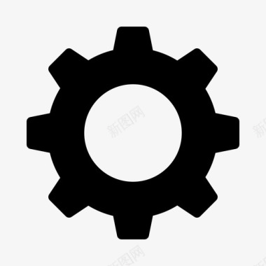 齿轮标志设置齿轮配置图标