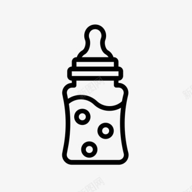 小孩再见奶瓶婴儿小孩图标