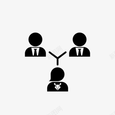 办公室人员标牌团队装备办公室图标