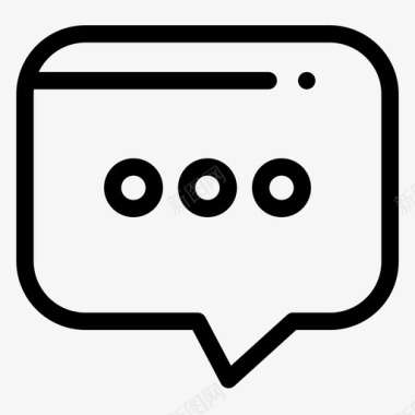 泡泡矢量聊天泡泡聊天在线聊天图标