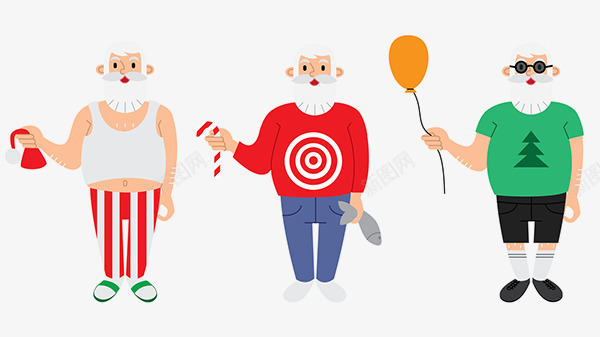 THE INCREDIBLE SANTA  Dress up game插画png免抠素材_88icon https://88icon.com 插画