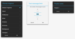 Android Design  对话框导航条按钮等素材