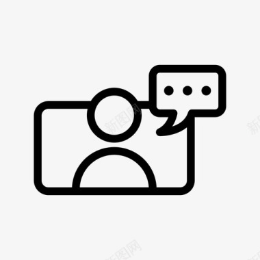 商务会议视频通话商务会议图标