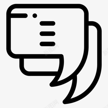 泡泡矢量聊天泡泡聊天在线聊天图标