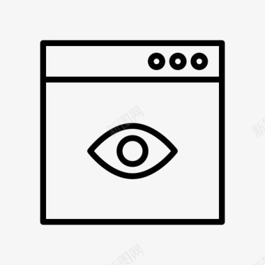 眼睛标志视图浏览器眼睛网络图标