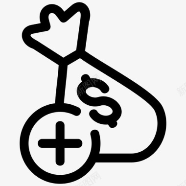 火焰美元图标存款美元金融图标