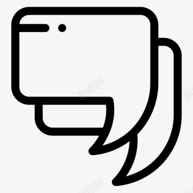 泡泡矢量聊天泡泡聊天在线聊天图标