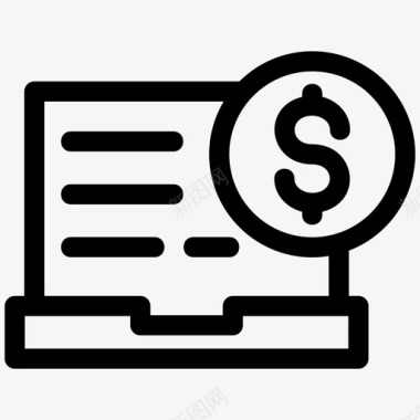 火焰美元图标美元现金货币图标