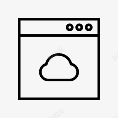 云云浏览器网络服务器图标