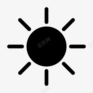太阳阳光圆圆的图标