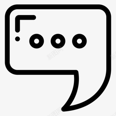 泡泡矢量聊天泡泡聊天在线聊天图标