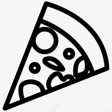 披萨片披萨轮食品设计卷2图标
