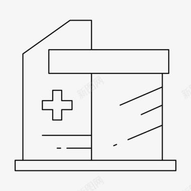 医院健康宣传栏门诊急诊健康图标