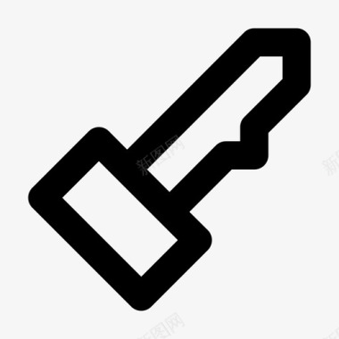 真钥匙锁保护图标