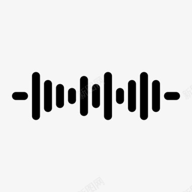 音量波动频谱音频音乐图标