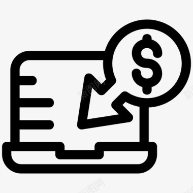 火焰美元图标转账美元汇兑图标