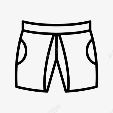 服装短裤服装裤子图标