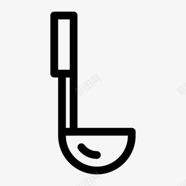 烤蔬菜勺子厨房餐厅图标