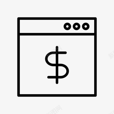 火焰美元图标支付浏览器美元互联网图标