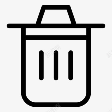 垃圾桶垃圾桶回收站删除图标